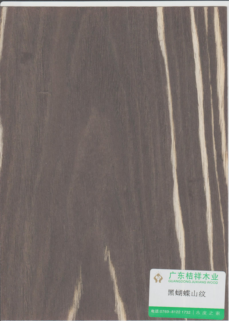 Black butterfly mountain pattern